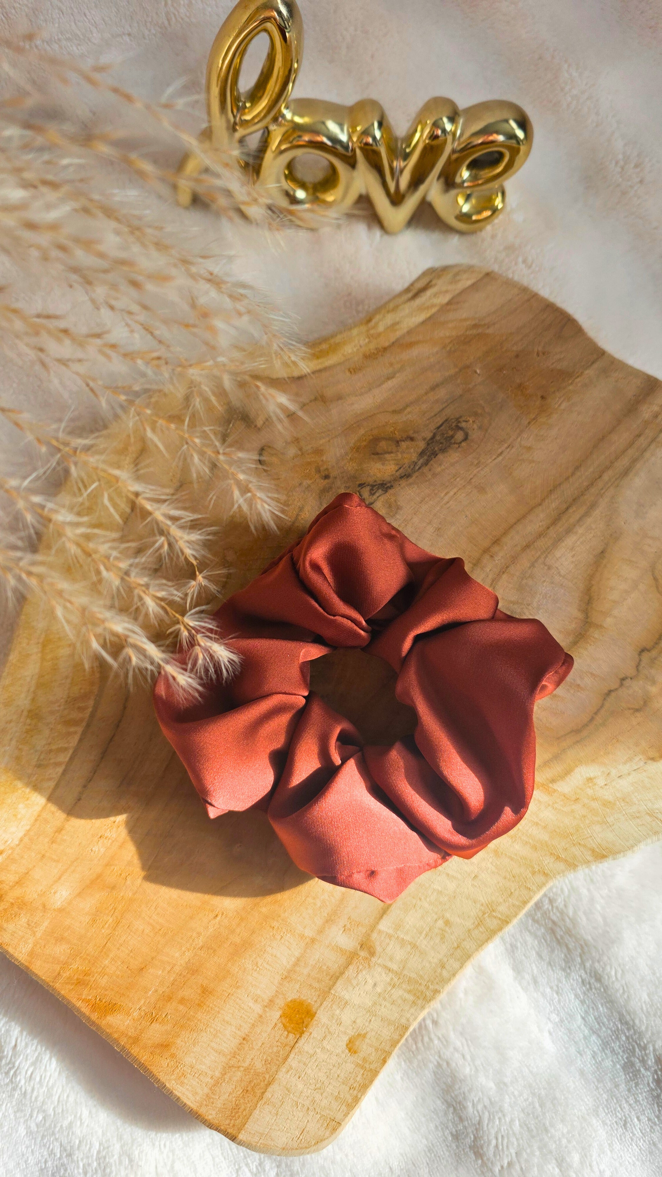 Chouchou " Satin de Sienne "