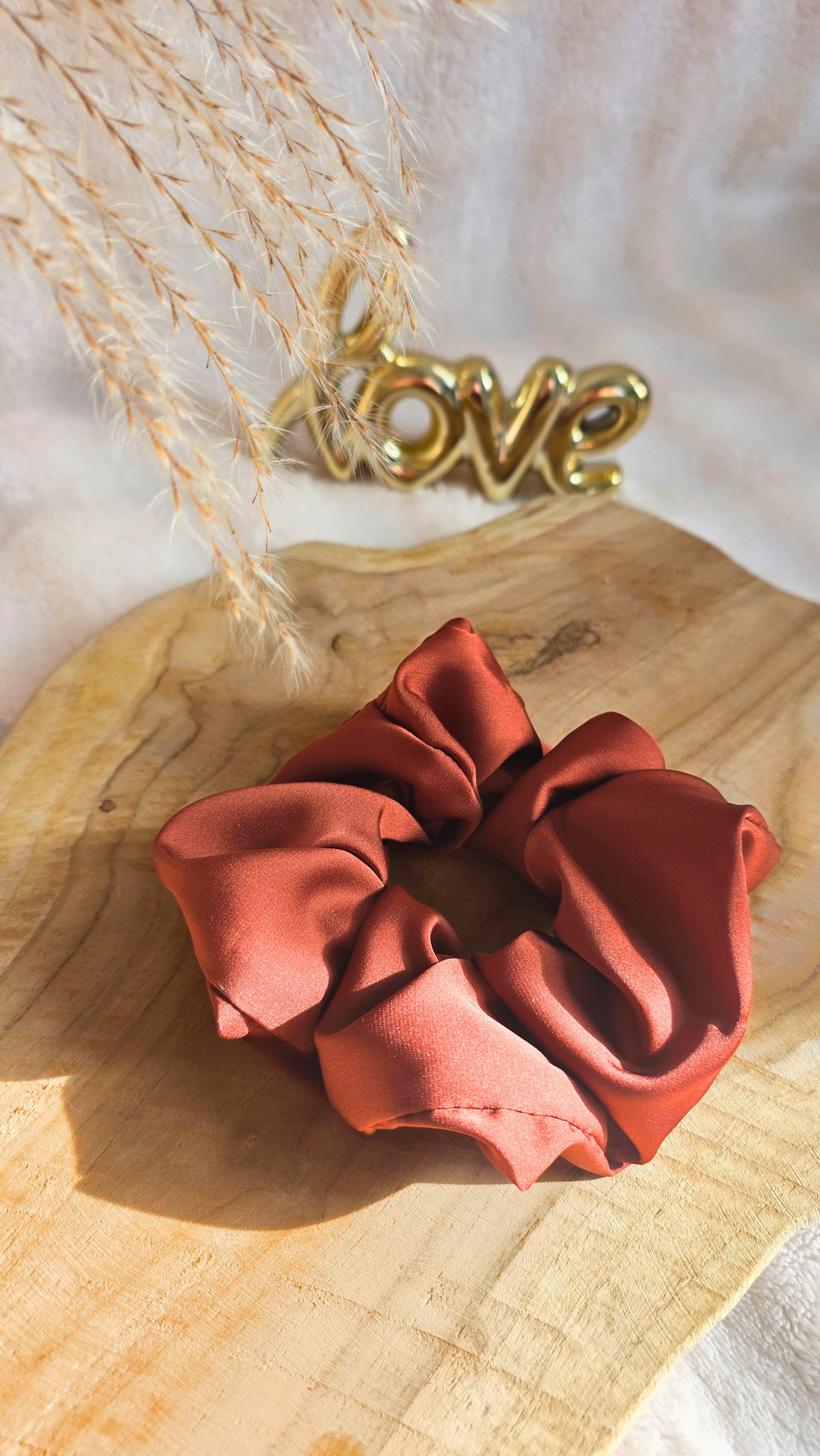 Chouchou " Satin de Sienne "