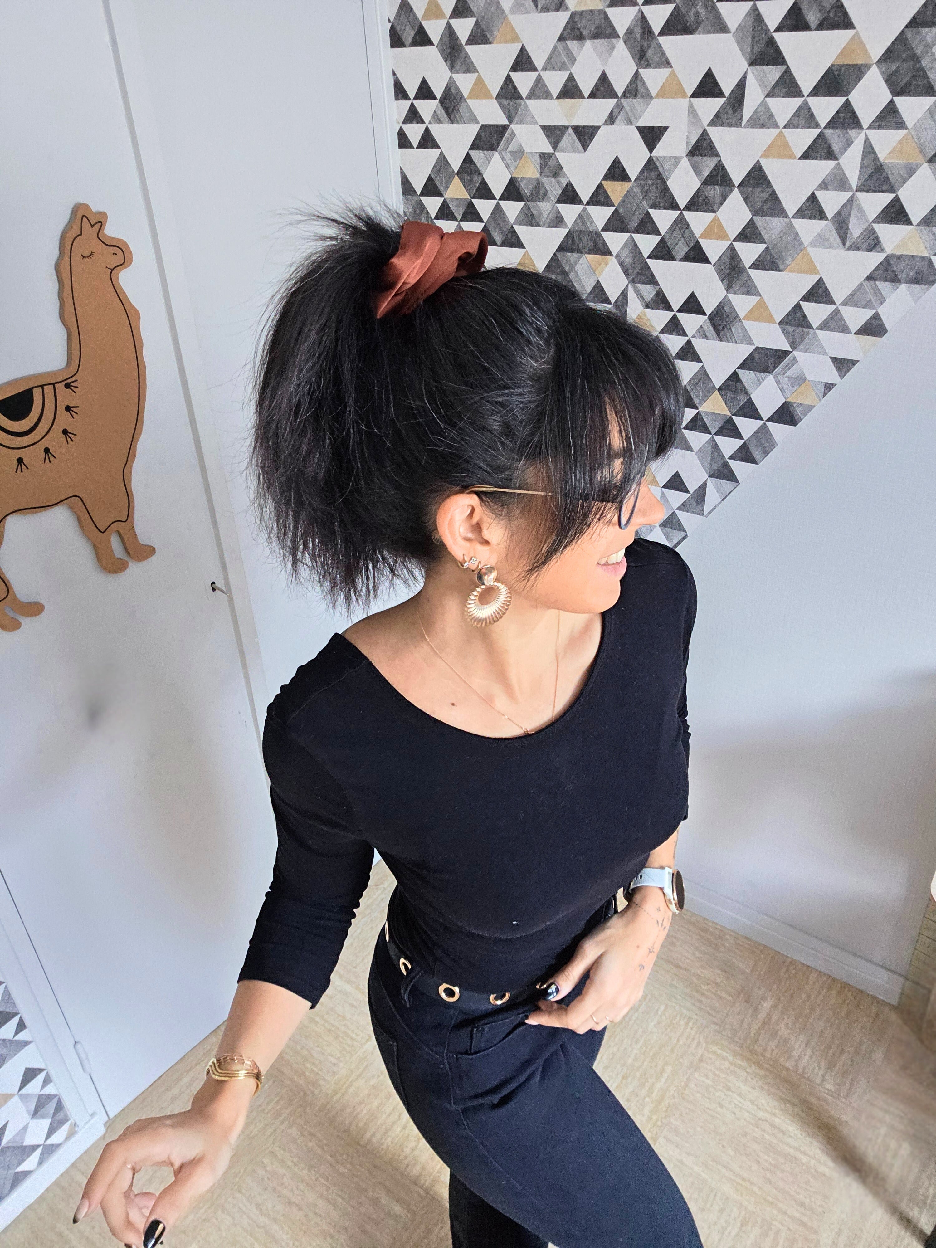 Chouchou " Satin de Sienne "