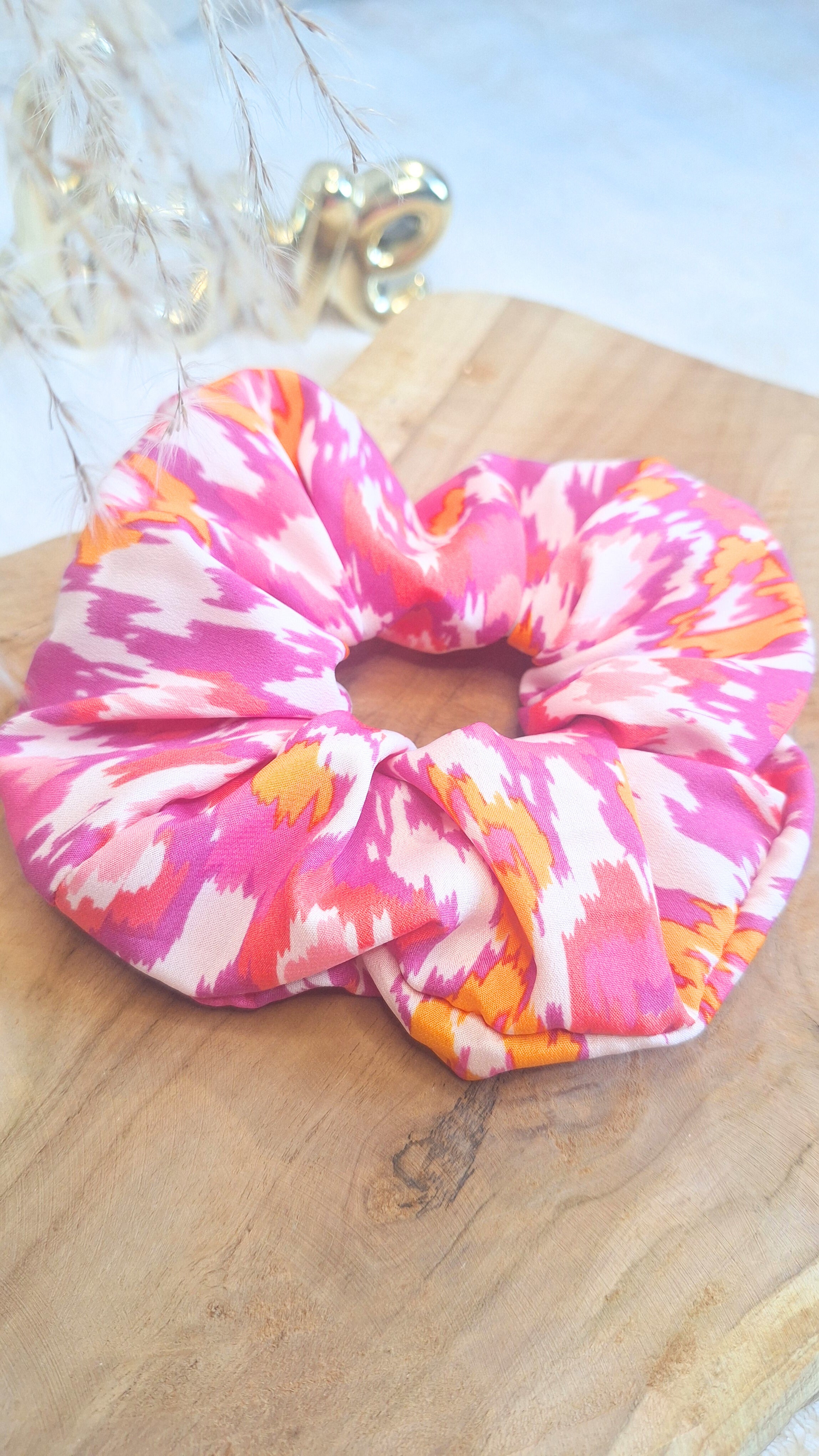 Chouchou " Mango Pink "
