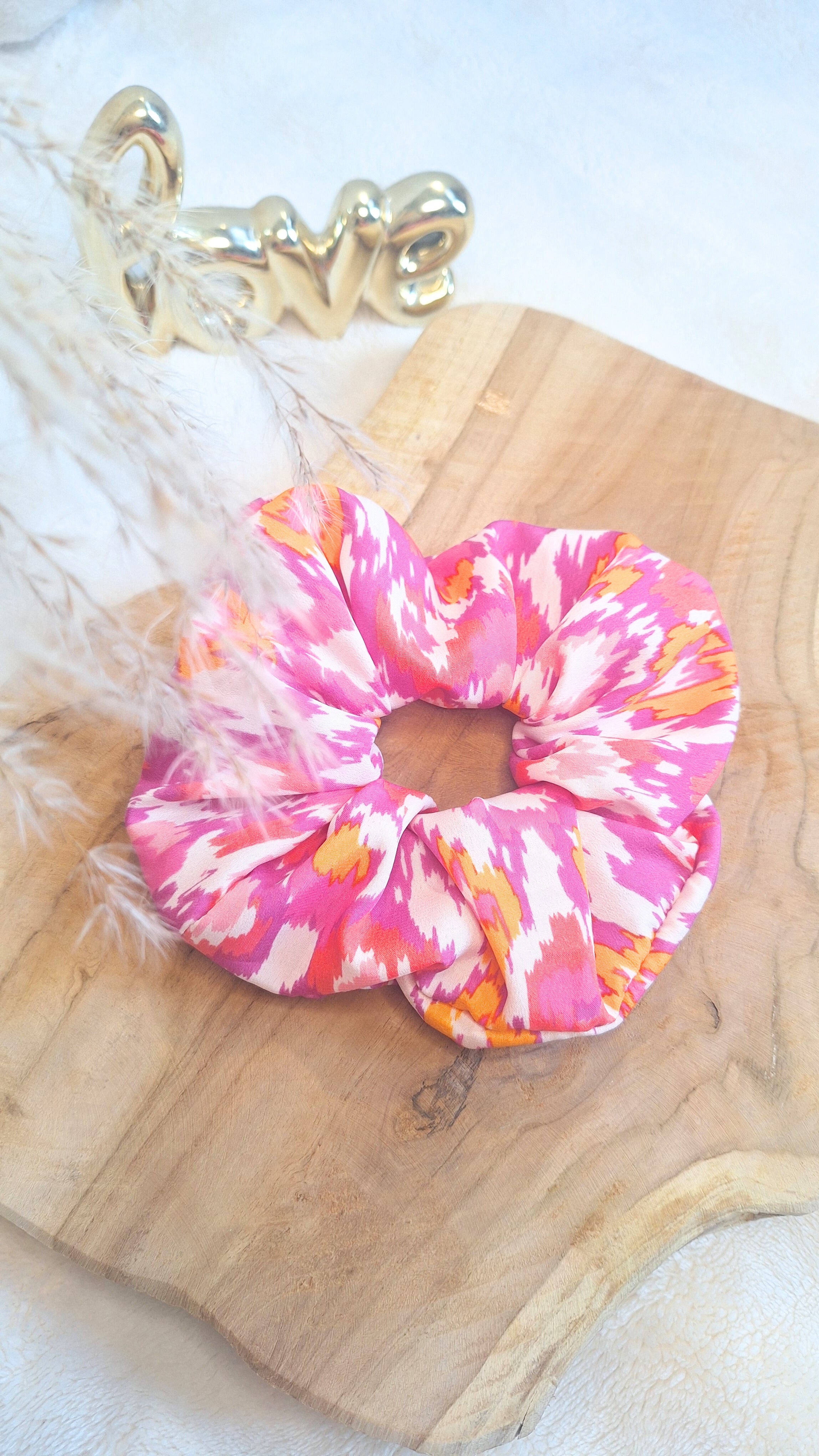 Chouchou " Mango Pink "